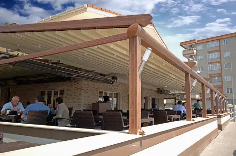 Pergola sistemleri uygulama fotoğrafı